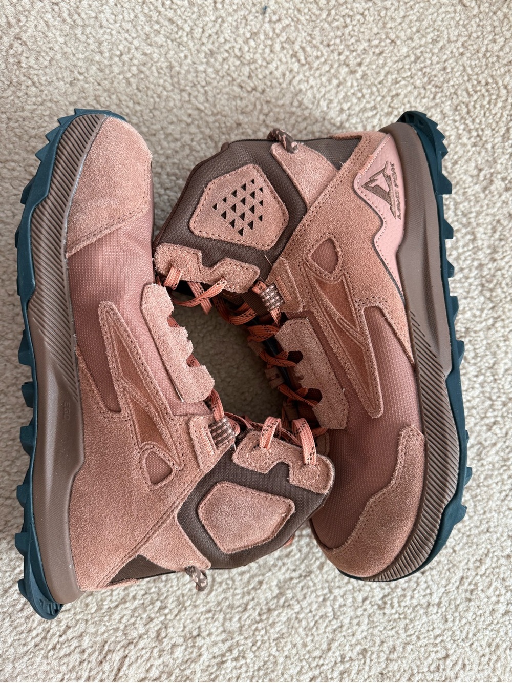 Altra Hiking Boots in Dusty Rose and Teal